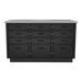 SterilSteel+Pass 60" Island Dry Table with Pass-through Drawers - Kaemark