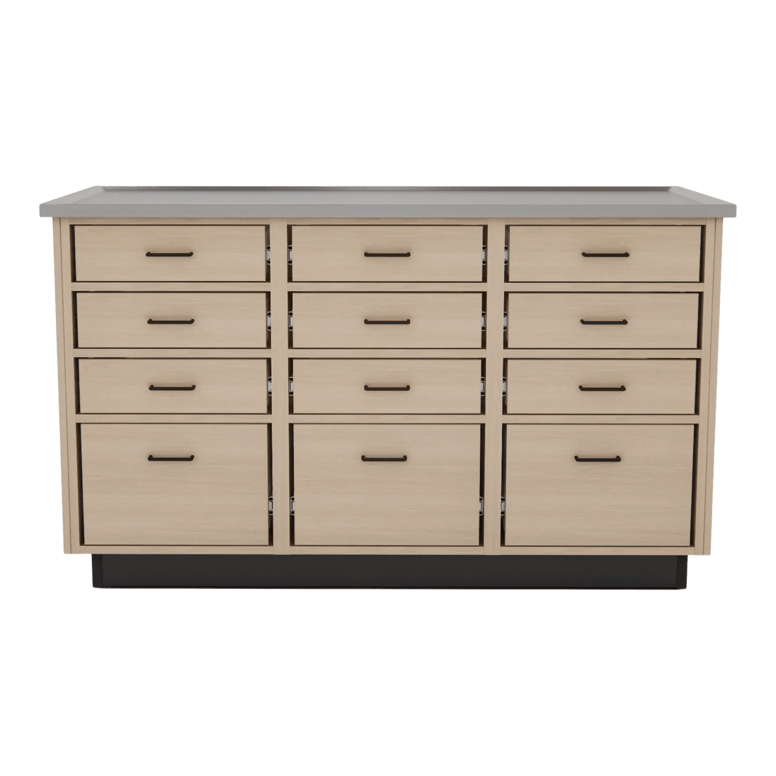 SterilSteel+Pass 60" Island Dry Table with Pass-through Drawers - Kaemark