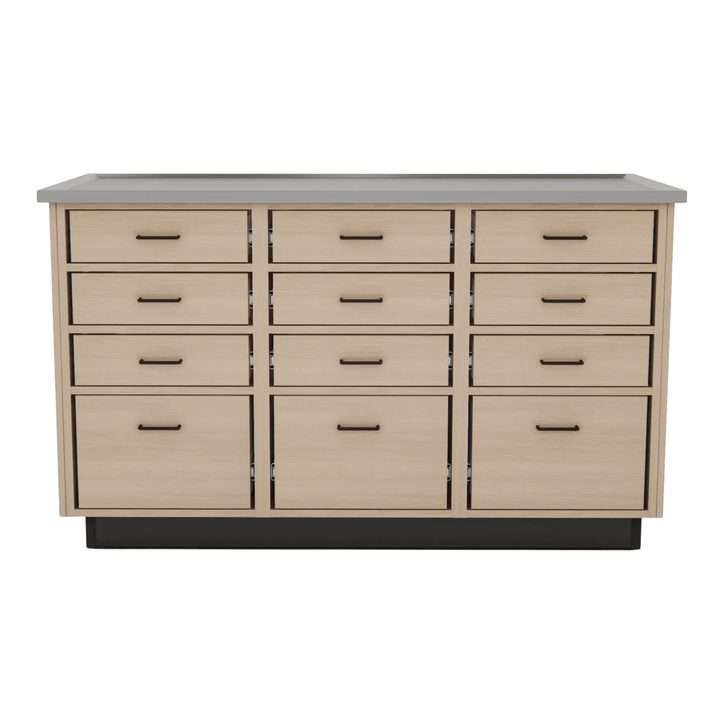 SterilSteel+Pass 60" Island Dry Table with Pass-through Drawers - Kaemark
