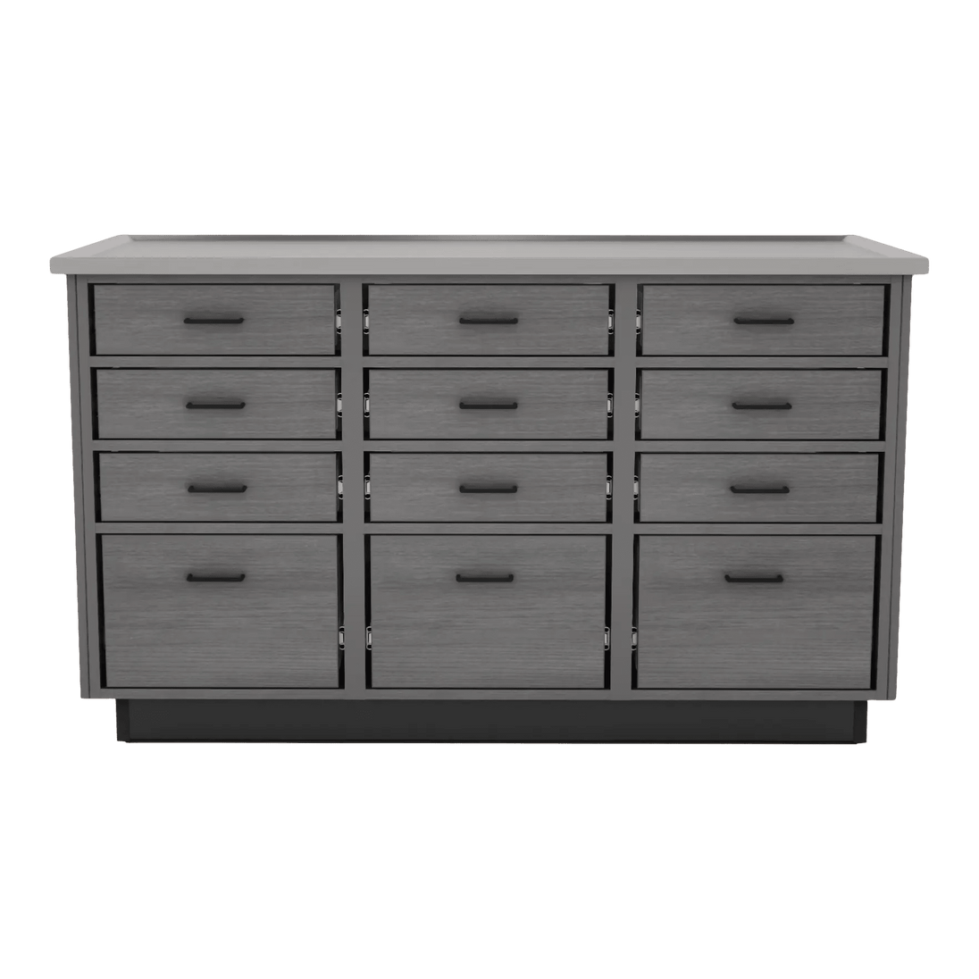 SterilSteel+Pass 60" Island Dry Table with Pass-through Drawers - Kaemark