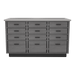 SterilSteel+Pass 60" Island Dry Table with Pass-through Drawers - Kaemark
