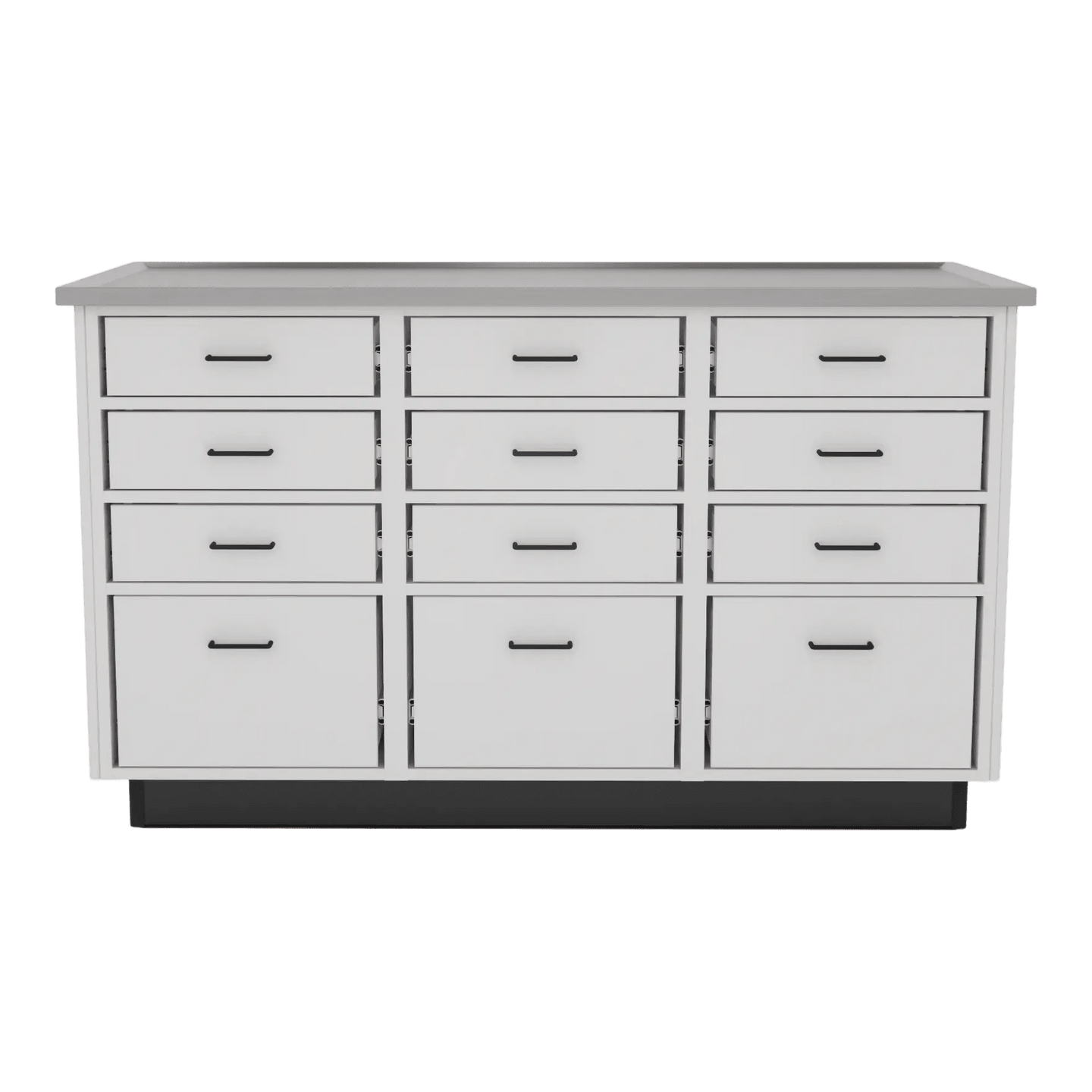 SterilSteel+Pass 60" Island Dry Table with Pass-through Drawers - Kaemark