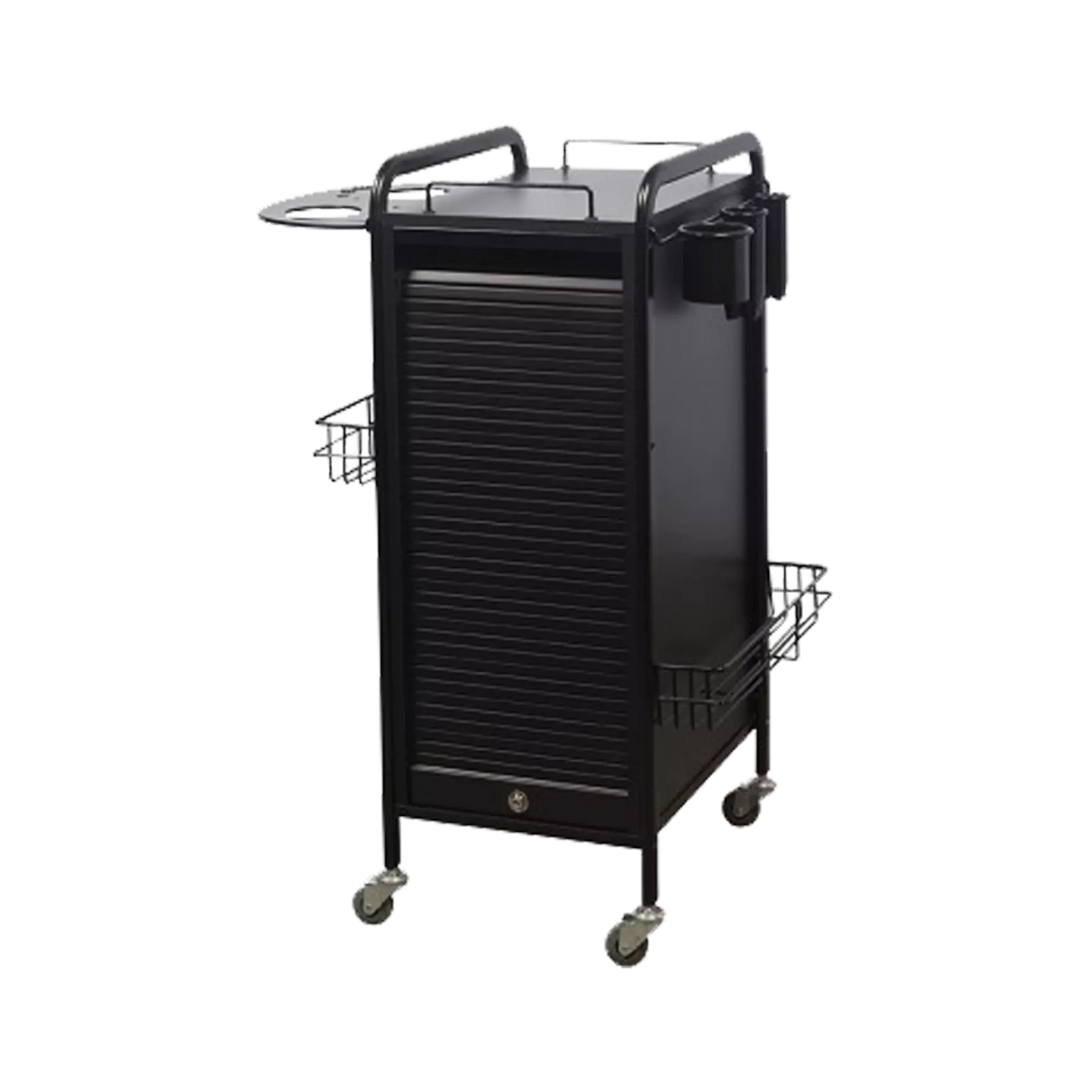 Stella Black Salon Trolley with Black Metal - Kaemark