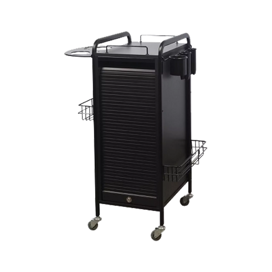 Stella Black Salon Trolley with Black Metal - Kaemark
