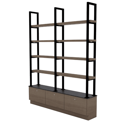Westin 72" Wide Island LED Retail Shelving - Kaemark