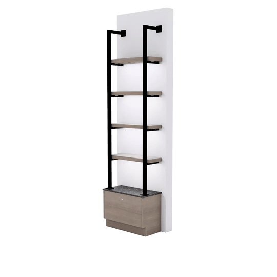 Westin 24" Wide Wall Mounted LED Retail Shelving - Kaemark