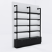 Westin 72" Wide Wall Mounted LED Retail Shelving - Kaemark