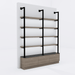 Westin 72" Wide Wall Mounted LED Retail Shelving - Kaemark