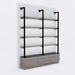Westin 72" Wide Wall Mounted LED Retail Shelving - Kaemark
