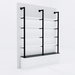 Westin 72" Wide Wall Mounted LED Retail Shelving - Kaemark