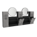 Westin Magnifico Wall-Mount Double Styling Station with Westin Round Mirror - Kaemark