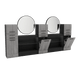 Westin Magnifico Wall-Mount Double Styling Station with Westin Round Mirror - Kaemark