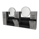 Westin Magnifico Wall-Mount Double Styling Station with Westin Round Mirror - Kaemark