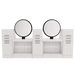 Westin Magnifico Back-to-Back Four Operator Styling Station with Westin Round Mirror - Kaemark