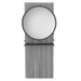 Westin Single Operator Styling Station with Westin Round Mirror and Solid Surface Shelf - Kaemark