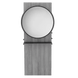 Westin Single Operator Styling Station with Westin Round Mirror and Solid Surface Shelf - Kaemark