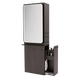 Westin Single Operator Styling Station with Westin Rectangle Mirror and Solid Surface Shelf - Kaemark