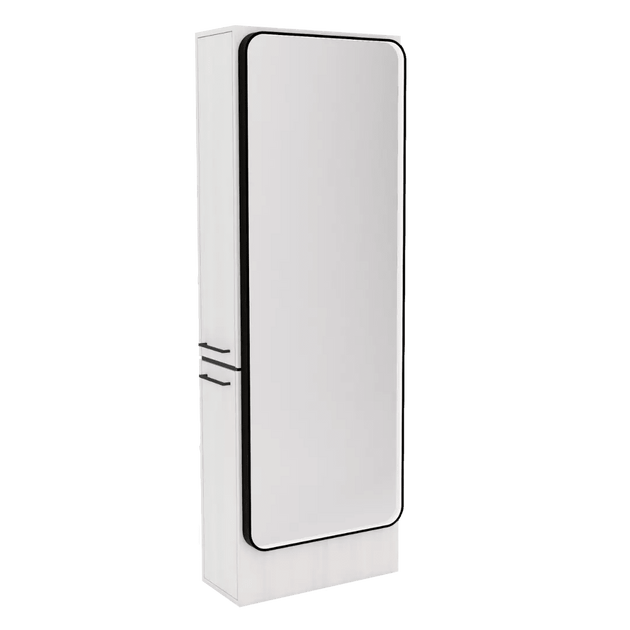 Westin Single Operator Styling Station with Westin Full-Length Mirror and Solid Surface Shelf - Kaemark