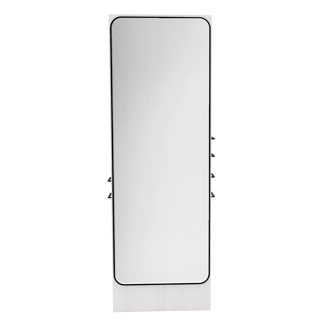 Westin Single Operator Styling Station with Westin Full-Length Mirror and Solid Surface Shelf - Kaemark