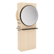 Westin Double Operator Styling Station with Westin Round Mirror and Solid Surface Shelf - Kaemark