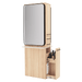 Westin Double Operator Styling Station with Westin Rectangle Mirror and Solid Surface Shelf - Kaemark
