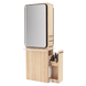 Westin Double Operator Styling Station with Westin Rectangle Mirror and Solid Surface Shelf - Kaemark