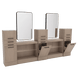 Westin Magnifico Wall-Mount Double Operator Styling Station with Westin Rectangle Mirror - Kaemark