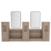 Westin Magnifico Wall-Mount Double Operator Styling Station with Westin Rectangle Mirror - Kaemark