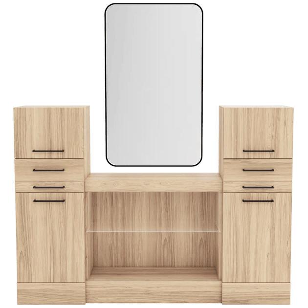 Westin Magnifico Wall-Mount Single Operator Styling Station with Westin Rectangle Mirror - Kaemark