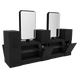 Westin Magnifico Back-to-Back Four Operator Styling Station with Westin Rectangle Mirror - Kaemark
