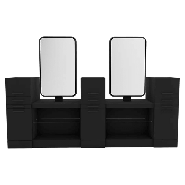 Westin Magnifico Back-to-Back Four Operator Styling Station with Westin Rectangle Mirror - Kaemark