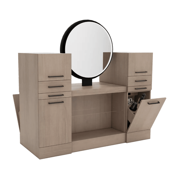 Westin Magnifico Back-to-Back Two Operator Styling Station with Westin Round Mirror - Kaemark