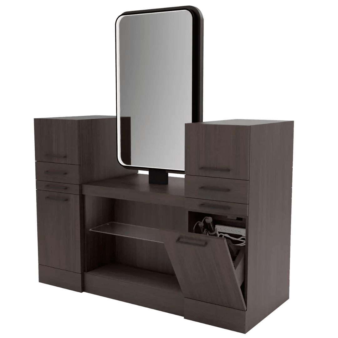 Westin Magnifico Back-to-Back Two Operator Styling Station with Westin Rectangle Mirror - Kaemark