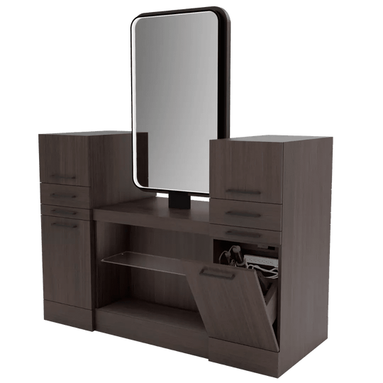 Westin Magnifico Back-to-Back Two Operator Styling Station with Westin Rectangle Mirror - Kaemark
