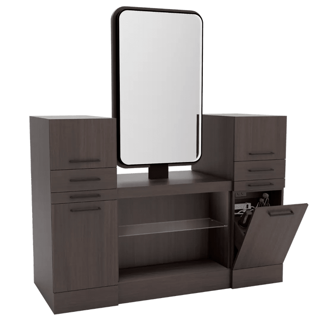 Westin Magnifico Back-to-Back Two Operator Styling Station with Westin Rectangle Mirror - Kaemark