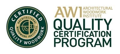 Kaemark The logo for the awi quality woodworking program.