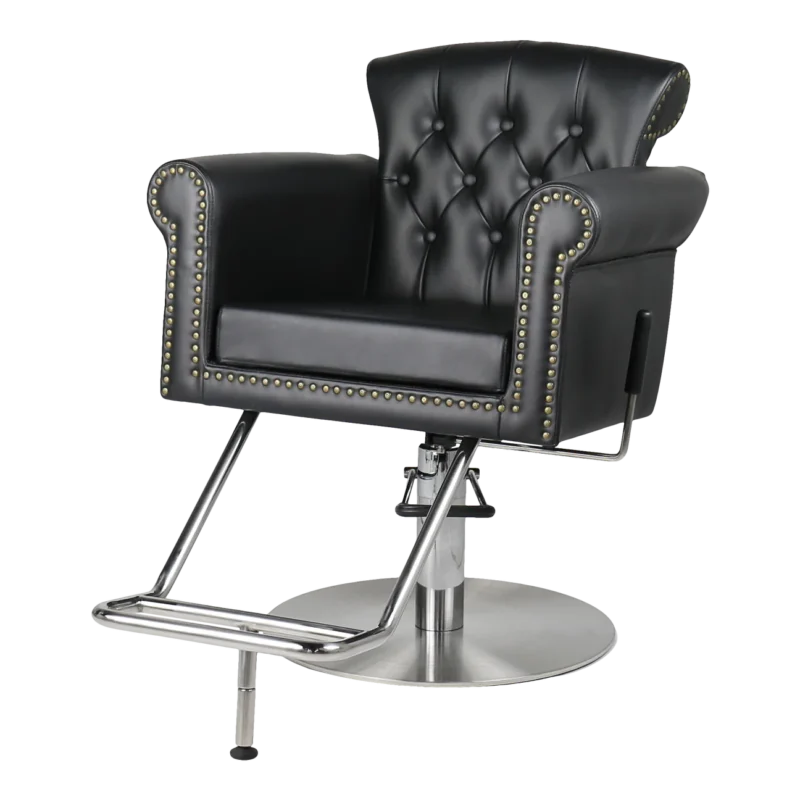 Kaemark A Cornwall All-Purpose Chair with studded leather upholstery.