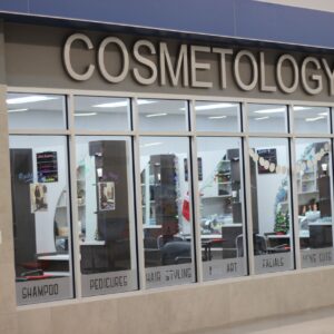 Kaemark The entrance to cosmetology in a shopping mall.