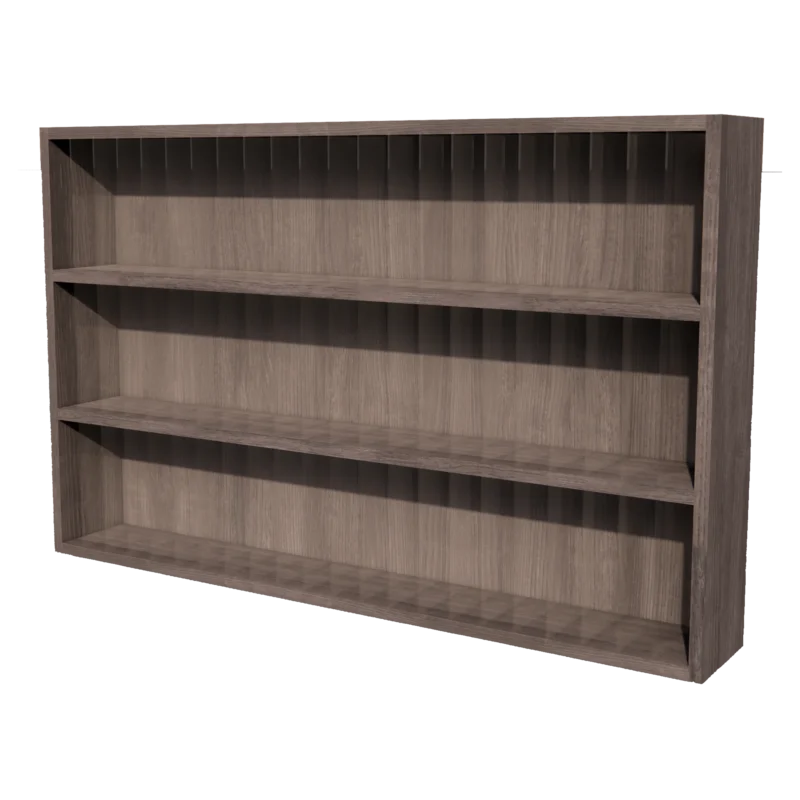 Kaemark A 48" Denise American-Made Upper Color Storage with shelves on it.