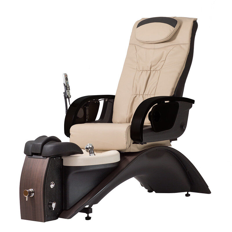 Kaemark A Echo LE (Luxury Edition) Pedicure Spa by Continuum Pedicure Spas with a foot rest and foot massager.
