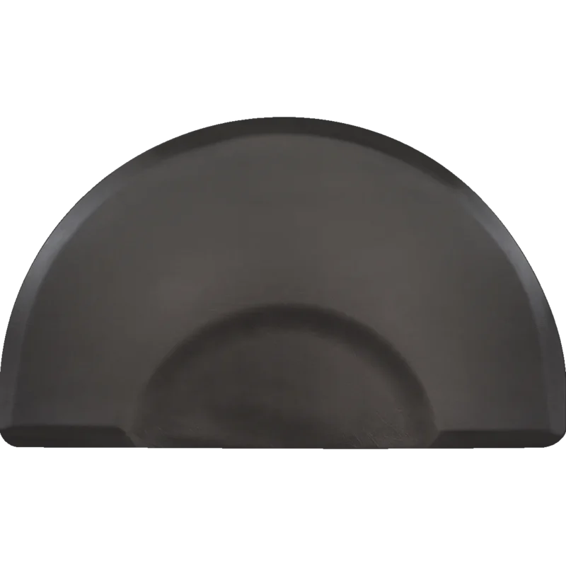 Kaemark A Kurative Round 3' X 5' - Black plastic bowl on a white background.