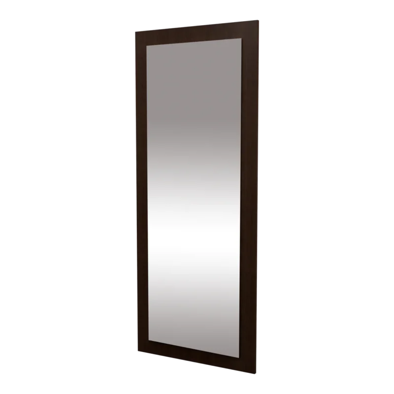 Kaemark A Frost American-Made Wall Mounted Mirror Panel on a black background.