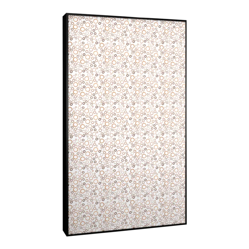 Kaemark A Garbo American-Made Wall Mount Light Box with a white flower pattern on it.