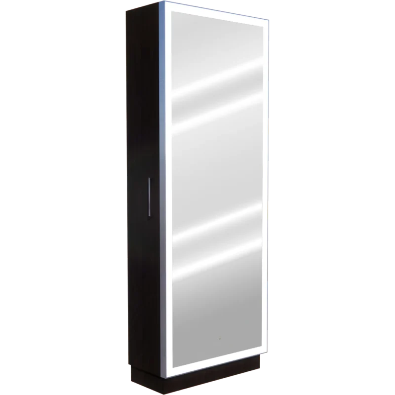 Kaemark A Glo LED GL-05-A American-Made Styling Station with a light on it.