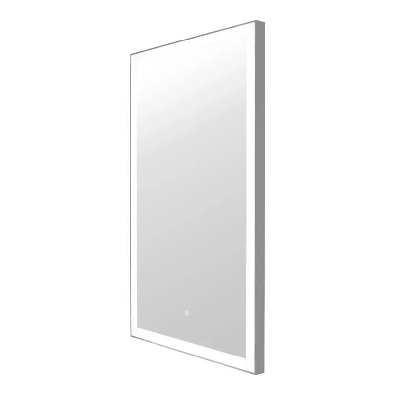 Kaemark An image of a Glo LED Half Mirror against a black background.