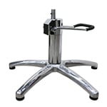 Kaemark A chrome hair styling stand on a white background.