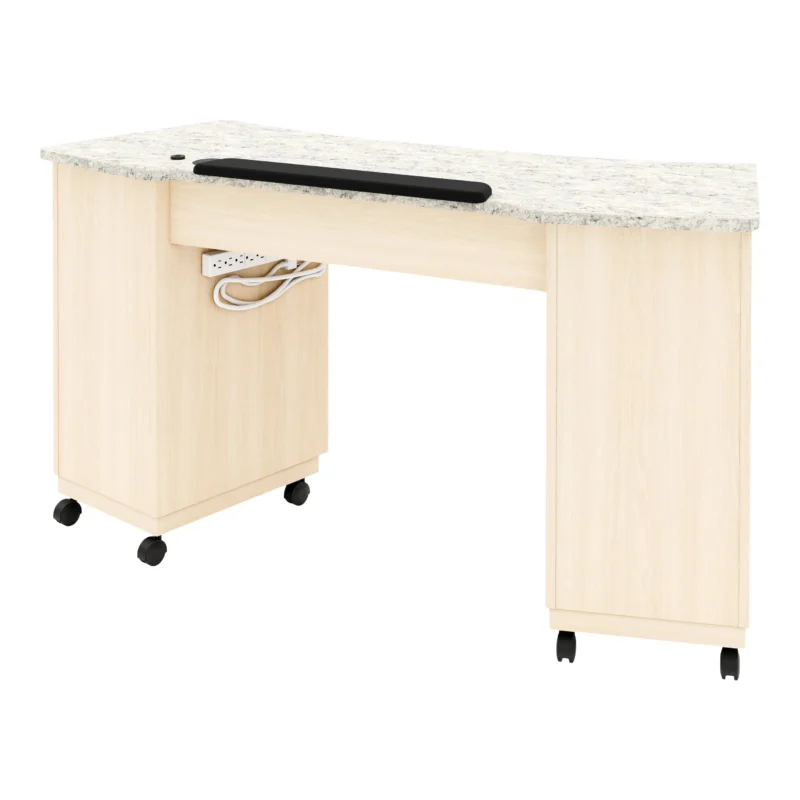 Imperial Nail Table with 2 storage cabinets