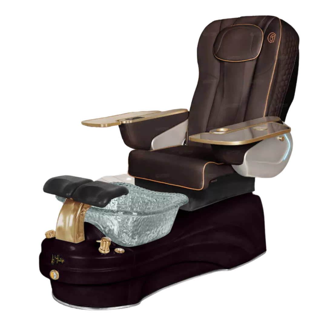 La Tulip 3 - Chocolatewith Clear BowlBlack Base