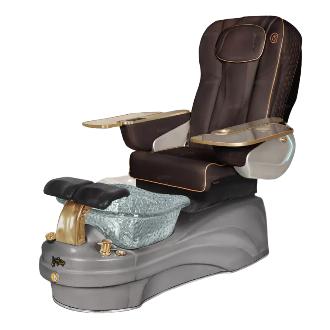 La Tulip 3 - Chocolatewith Clear BowlGrey Base