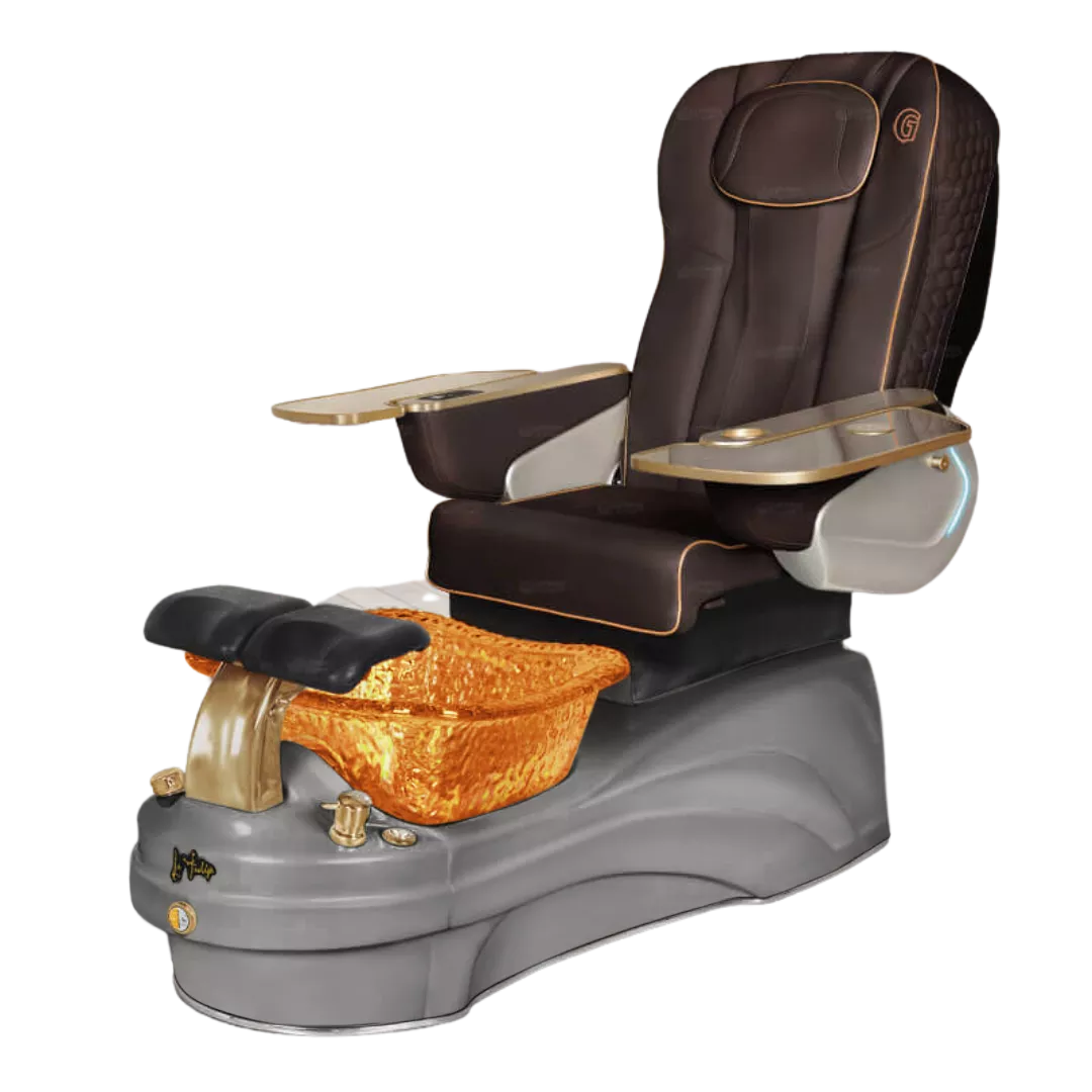 La Tulip 3 - Chocolatewith Gold BowlGrey Base